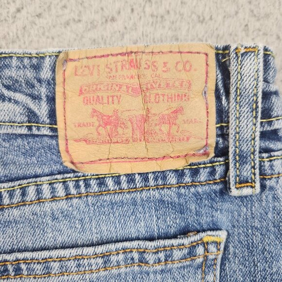 Levis 518 Superlow Bootcut Jeans Womens /JRs 9L Flare Stretch Denim Pants - Picture 10 of 10